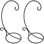 Black Metal Ornament Display Stand Set of 2