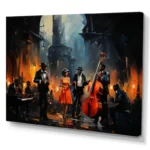 Designart "Music In Harlems III" African American Wall Art Living Room