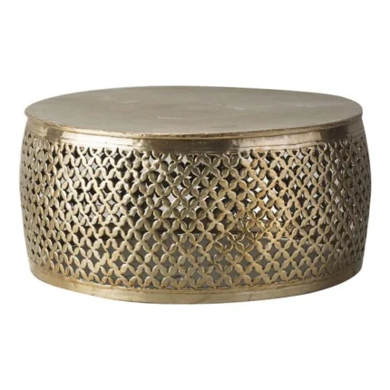 Gallery Interiors Khalasar Coffee Table In Light Gold