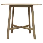 Gallery Interiors Madrid Brown Round 4 Seater Dining Table