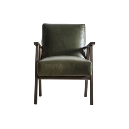 Gallery Interiors Neyland Occasional Chair In Heritage Green