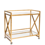 Louis Bar Cart - Gold