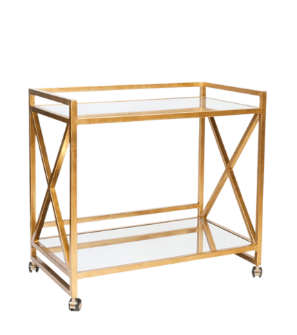 Louis Bar Cart - Gold