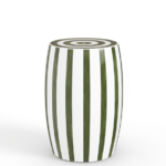 Rander Ceramic Stool - Spruce/White