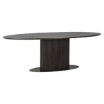 Richmond Luxor Oval Dining Table In Brown