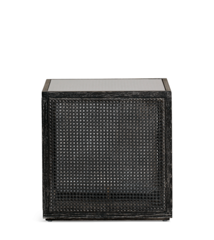 Riet Side Table – Ebonized - Oak