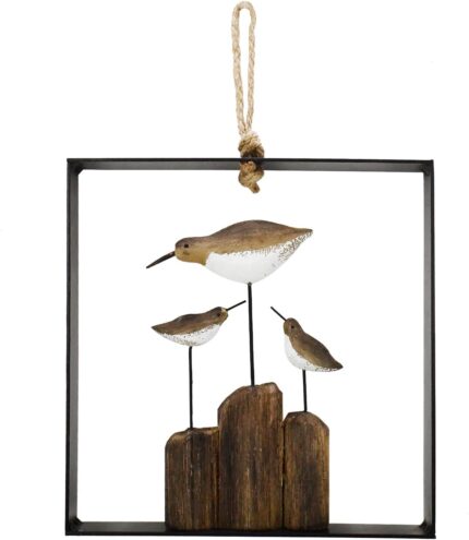 Wooden Seabird Decor