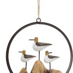 Wooden Seabird Decor 3 Couples Design