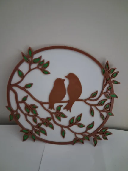 Wooden Seabird Decor 3 Couples Design