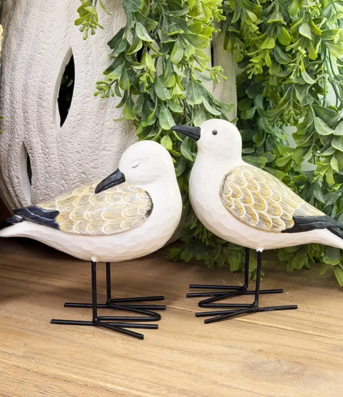 Wooden Seabird Decor
