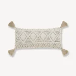 Elma Macramé Lumbar Throw Pillow