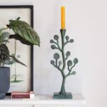 Green Leaf Candle Holder