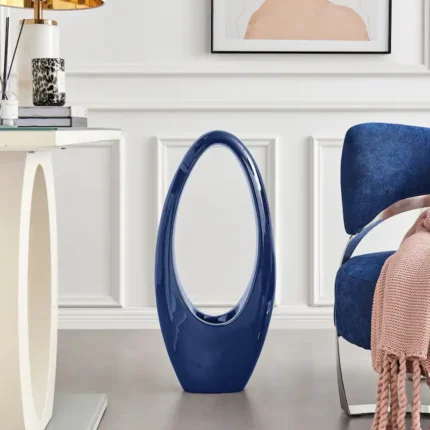 Mandolin Resin Floor Vase Sculpture