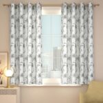 Monochrome Palms Window Curtain