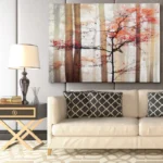 'Orange Awakening' Gallery-wrapped Canvas Wall Art