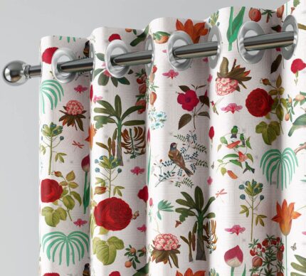 Petal and Plume Curtains Set of 2