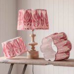 Pink Ikat Flower Empire Lamp Shades