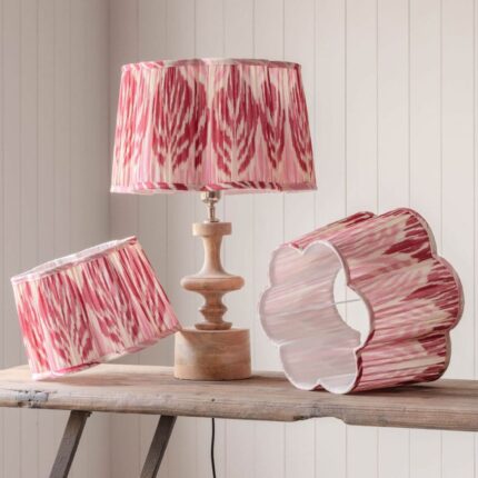 Pink Ikat Flower Empire Lamp Shades