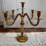 Antique Gold Candle Holder 1