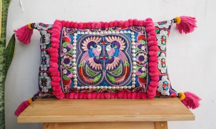 Asmee Rectangular Tasselled Cushion