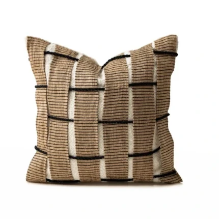 Geometric Cotton Cushion Light Style