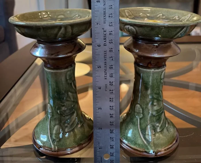 Green Leaf Candle Holder (2)