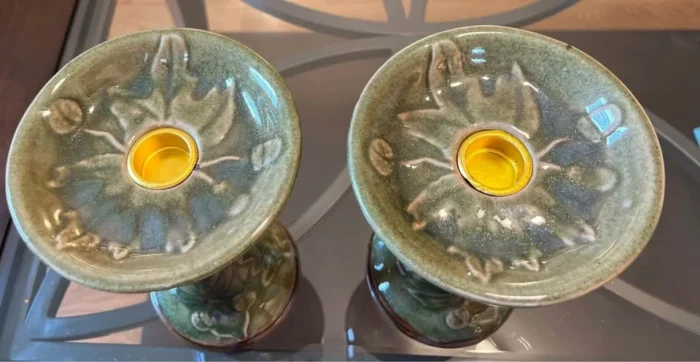 Green Leaf Candle Holder (4)