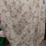 Grey Floral Galore Window Curtain