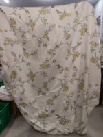 Grey Floral Galore Window Curtain