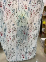 Grey Floral Galore Window Curtain 2