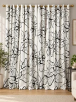 Petal and Plume Curtains Set of 2