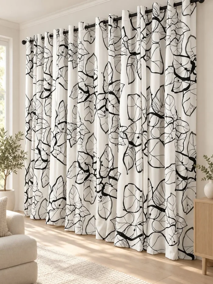 Petal and Plume Curtains Set of 2 2