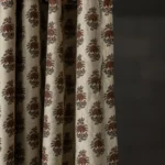 Poppy Flower Full Length Curtain 1