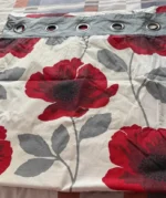 Poppy Flower Full Length Curtain 2