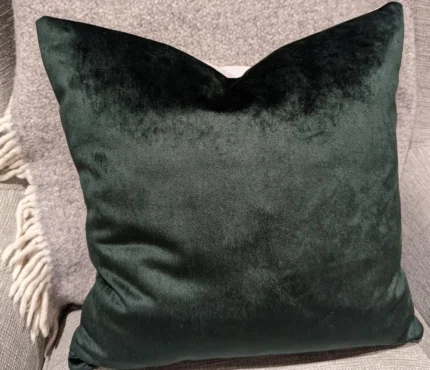 Rectangular Velvet and Linen Backed Cushions