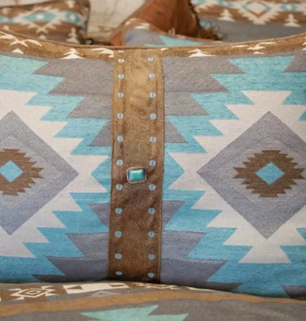 Wrangler Mesa Daybreak Three Conchos Throw Pillow 2