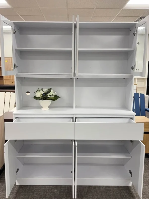 Kitchen Pantry With Glass Door