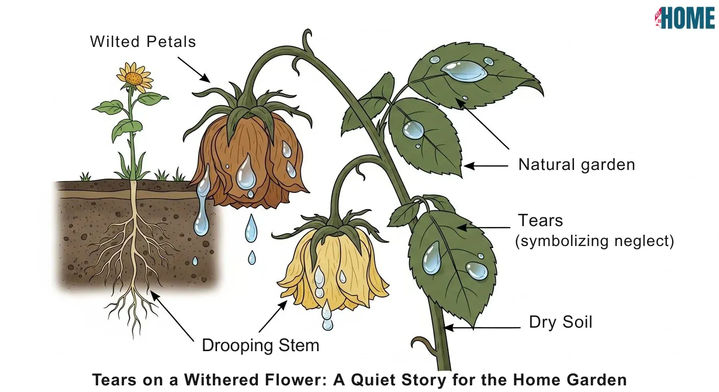 Tears on a Withered Flower