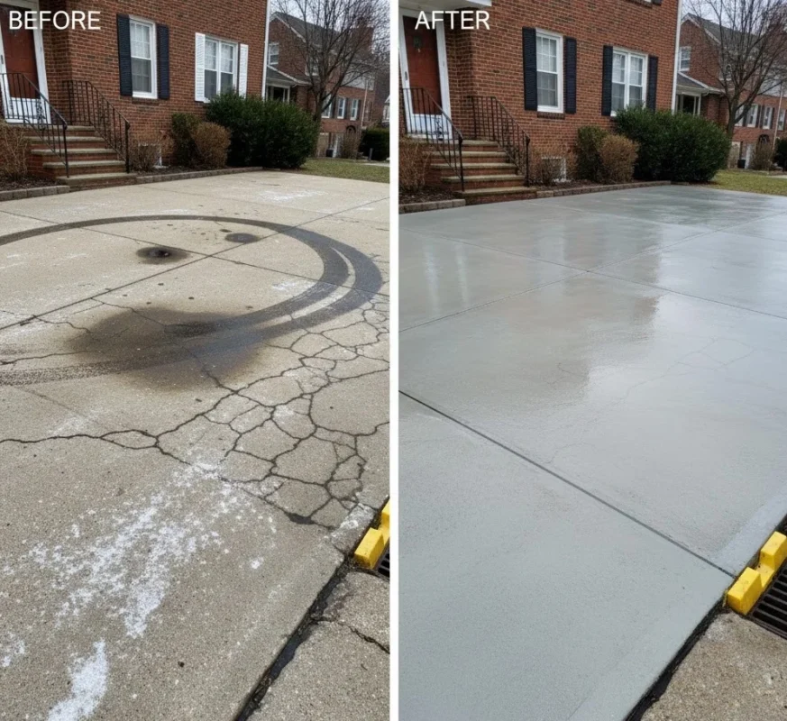 Driveway Cleaning Transformation