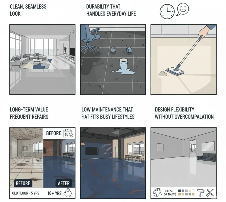 Epoxy Flooring Is So Popular in Modern Interiors