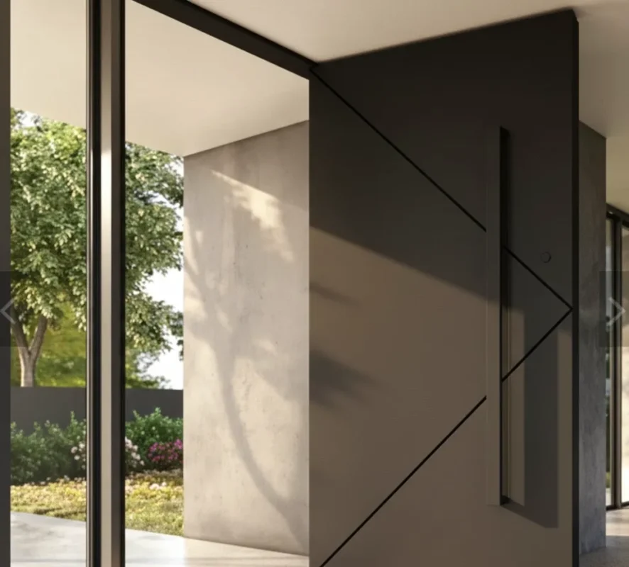 metal pivot door