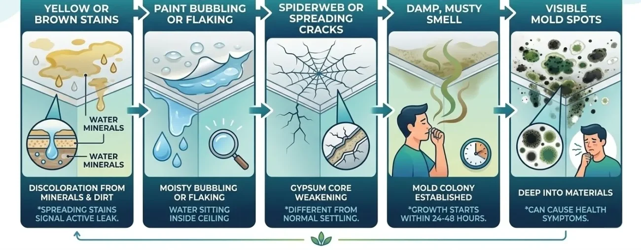 10 Signs of Serious Ceiling Water Damage