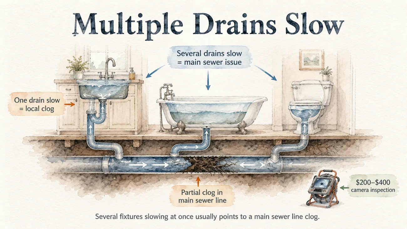 multiple-drains-slow