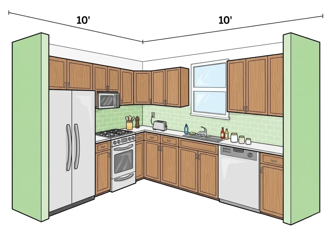 Repaint Cabinets and Walls