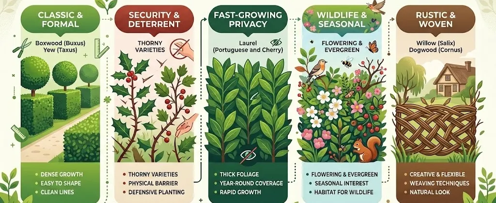 Some living fence options