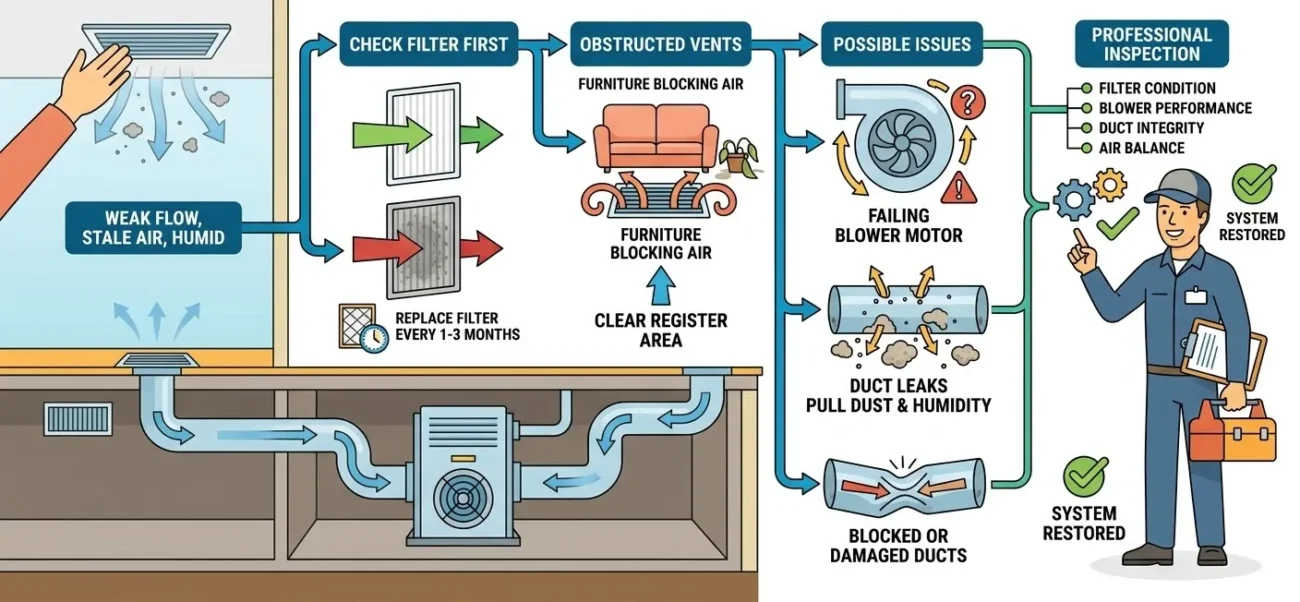 Weak Air From the Vents