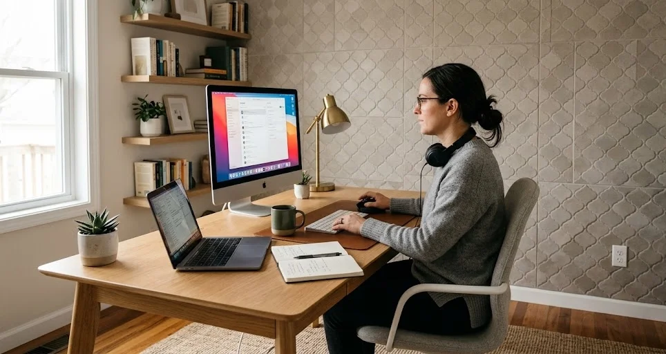 Contemporary Office or Study Area