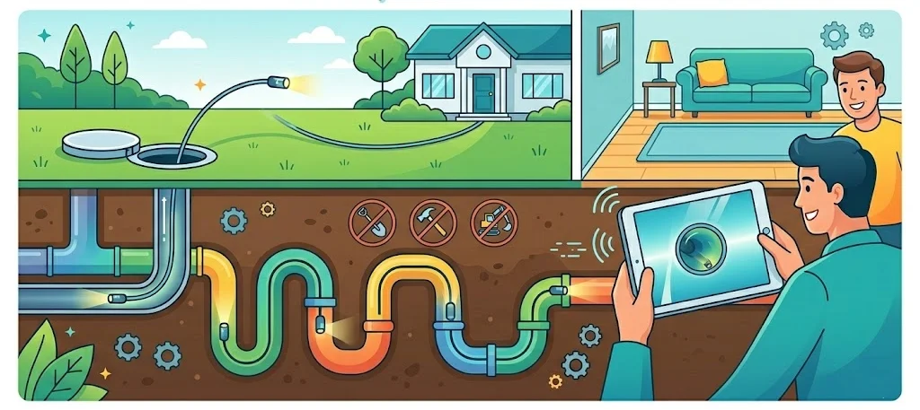 No Part of the Property Gets Torn Up to Run the Inspection