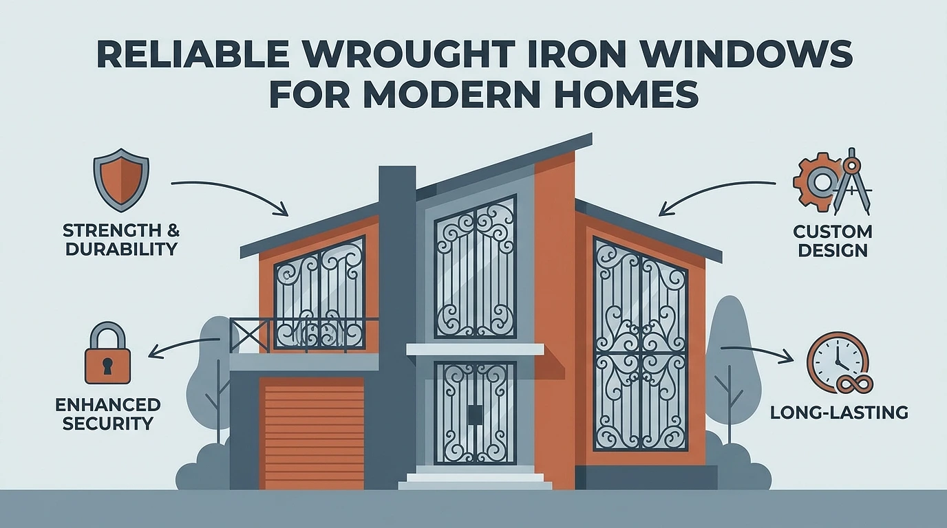What Makes Wrought Iron Windows a Reliable Choice for Modern Homes
