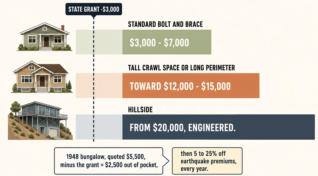 The grant comes off the same fixed amount whichever house you own, which is why it matters most at the cheap end